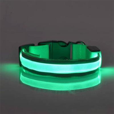 China Lights Wholesale Price Pet Collar Special New Design Led Light Up Customizable Dog Cat Leashes Adjustable for sale