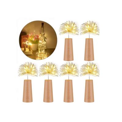 China Beautiful led brass fashion cork wire string light for bottle decoration for sale