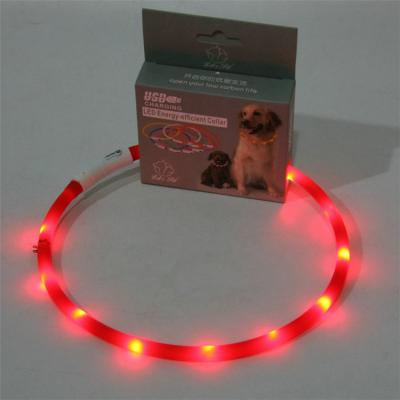 China Factory Supply Adjustable Pet Collar Lights And Leashes New Design Multicolor Customizable Led Lights for sale