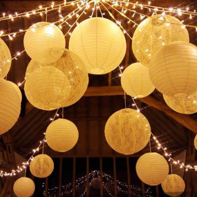 China Fun White Paper Lanterns (Pack of 10) - Great Chinese/Japanese Home, Party and Wedding Decorations for sale