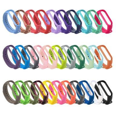 China Straps For Xiaomi MI Band 5/6 Silicone Watch Band For Xiaomi MI Band 5/6 MI Band6 Strap For Miband 5 Wristband Replacement Strap for sale