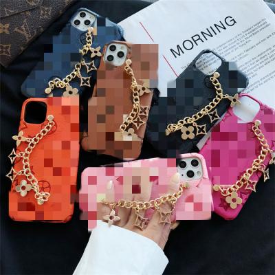 China Luxury Fashionable Chain Anti-fall Brand Phone Case For iphone 12 pro 11 pro xs max xr max 6 max plus 7 7plus 8plus for sale