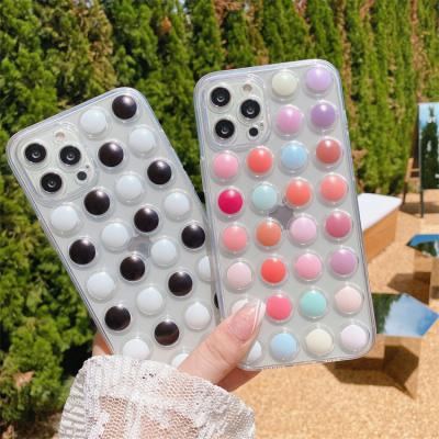 China Colorful Anti-Drop Is Bubble Checkboard Phone Case For iPhone 11 12 Pro XR XS Max Max Release 7P/8P Back Cover Case for sale