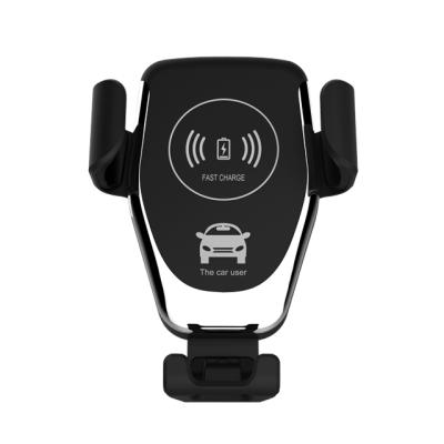 China 2021 New Multifunctional Smart Gravity Sensor Car Charger Mobile Phone Holder Fast Charging Wireless Stand For IPhone Samsung for sale