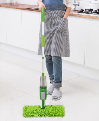 China Microfiber Pad House Economy Double Side Spray Durable Quick Cleaning Mop With Extension Pole for sale