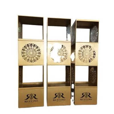 China Custom creative design retail metal display racks stand wine&spirits BV5100 display racks for sale