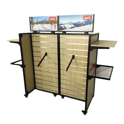 China Custom Supermarket Store Fixtures Metal Display Rack/Retail Mall Clothing Store Fit Rack/For Clothing Store for sale