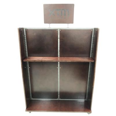 China Eco - Friendly Retail Floor Standing Wooden Clothes Display Rack for sale