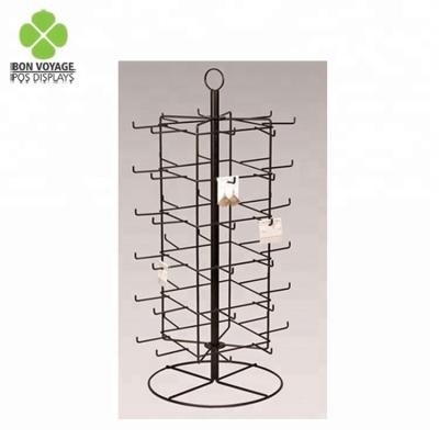 China Small Shop Metal Countertop Rotating Jewelry Display Stand for sale