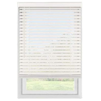 China Custom Cordless Faux Wood Shade Waterproof | 2 inch slats | Indoor or outdoor frame of any size for sale