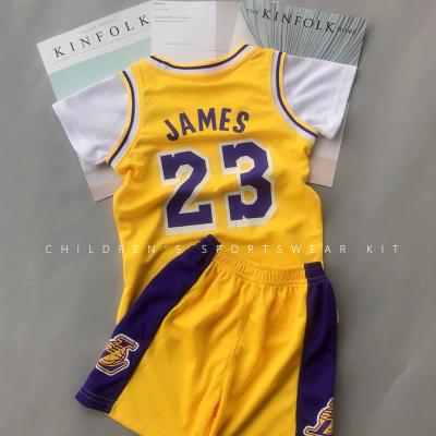 China Breathable Short Sleeve James Kobe Clothes Suit James Kobe Basketball Short Clothes Boys Soccer Quick Dry Easy Sports Jacket for sale