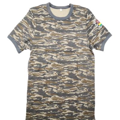 China Wholesale Hot Selling Anti-wrinkle Camouflage Military Clothing Woodland Camouflage Army Style Shirt Men T-shirt for sale