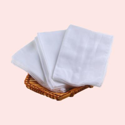 China Cheap High Quality White Baby Printed Prefold Gauze Diaper for sale