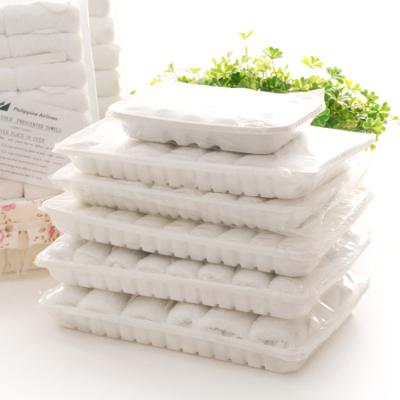 China Wholesale Cheap Disposable Cotton Hot Disposable 100% Facial Cold Towels For Airline for sale