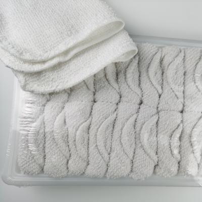 China Disposable Cotton 100% Cotton Towel For Airline 25cm*25cm for sale