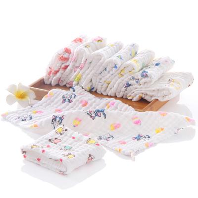 China Cheap Compressed Muslin Cotton Gauze Face Towel Washcloth Hook Baby Sheer Face Towels for sale