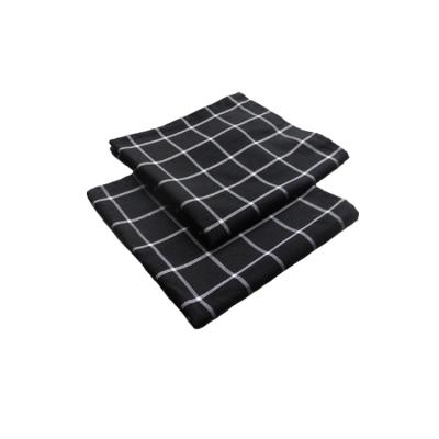 China Amazon Non-disposable Cheap Cotton Stripe Kitchen Black Tea Towel for sale