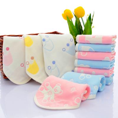 China Wholesale Multifunctional 6 Layers Antibacterial Baby Bib 360 Printed Organic Gauze Fabric Baby Facial Bib for sale