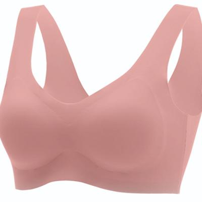 China QUICK DRY Women Wire Free Sports Bra Seamless Push Up Custom One-Piece OEM Cup for sale