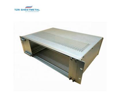 China AL5052 Customized Steel Sheet Metal Fabrication Rack 19inch 4U Rack Mount Chassis Housing for sale