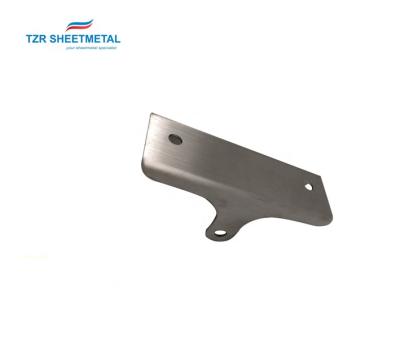 China Sheet Metal Fabrication Aluminum Custom Laser Cutting Bent Brushed Aluminum Brackets for sale