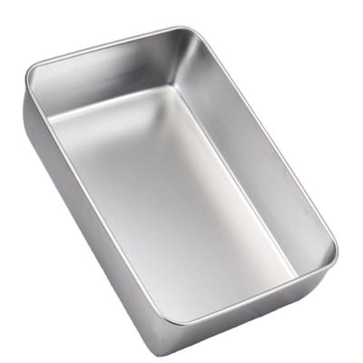 China OEM Stainless Steel Bakeware Set Pan Stainless Steel Aluminum Food Tray 2 Sheet Dish for sale