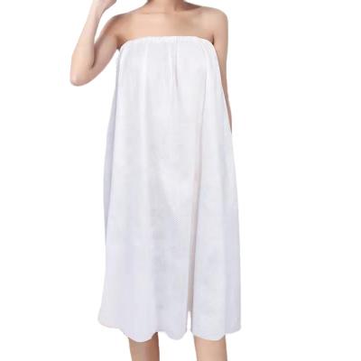 China North America Hygienic Hot Sale Bath Towel Luxury Nonwoven Bathrobe for Spa Salon Disposable Sauna Sauna Robe for sale