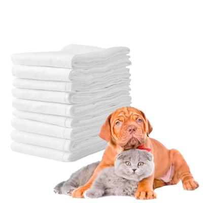 China Spunlace Nonwoven Fabric Pet Supplies 40*70 100 Sheets Large Pack For Pet Shop Operator Dog Grooming Towels Disposable Pet Bath Towels for sale