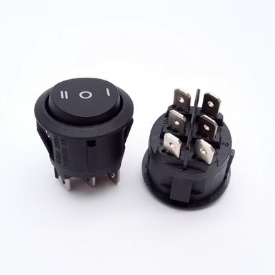 China Electric Equipment Haifei Rocker Switch Electric Switch 6a 250vac On On 6 Terminals Around Rocker Switch for sale