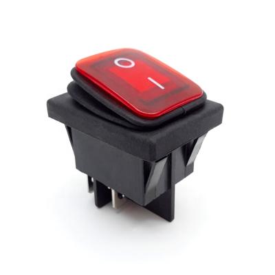 China Good quality electrical equipment HF free samples 12 volt 24 volt t125 55 waterproof illuminated rocker switches for sale