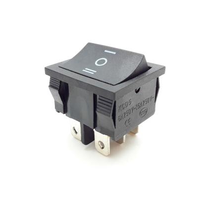 China Equipment 2 ways 4 pins defond kcd5 width height 16a 250vac t125 55 electric rocker switch for sale