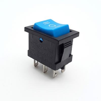 China Equipment Haifei 2way 3 way 6pins kcd t125 55 leci rs601 electrical rocker switch for sale