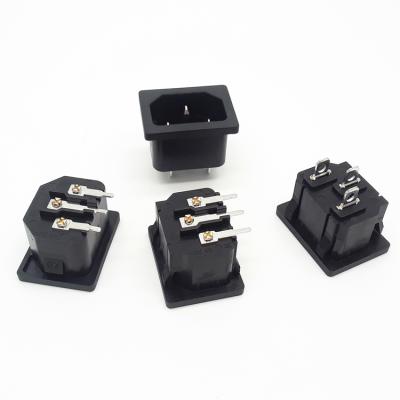 China Quick Snap Type Battery Connectors Power IEC C14 Terminal Electrical Plug Male Power Connector for sale