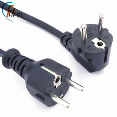 China Industrial HF 2 Fork Cable To Clover Leaf Plug For PC Socket Inserts 2 Pin AC Power Cord Electrical Plug for sale