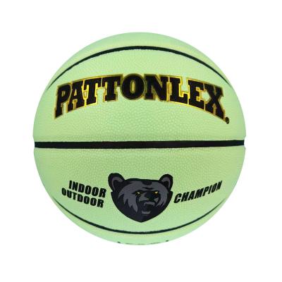 China PATTONLEX Size 7 Luminous Luminous Basketball Customized Logo Glowing Reflective Holographic Reflective Basketball + Durable for sale