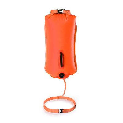 China Double Chamber PATTONLEX 20L Pull Swim Beacon Swimming Dry Bag For Open Water for sale