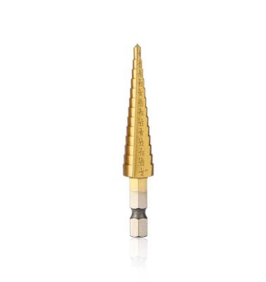 China Metal Drilling BEHAPPY Hot Sale 3PCS HSS Spiral Flute Step Drill Bits For Sheet Metal OEM Supplied for sale