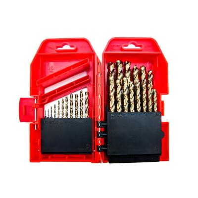 China MAKE HOT BEHAPPY Hole IN AMAZONE 25 Pcs HSS M35 5% Twist Power Tool Cobalt Drill Bit Set for sale