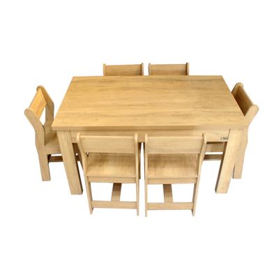 China Good Price Modern Incense Cedar Wood Modern Dining Table Set For Apartments And Villas for sale