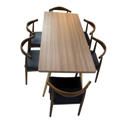 China Direct Selling Incense Cedar Wood Modern Wooden Carved Modern Dining Table Set for Apartments and Villas for sale