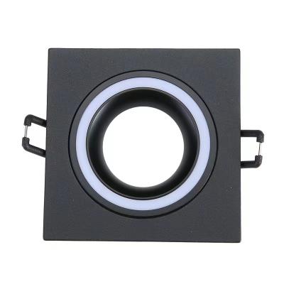 China Modern GU10 MR16 GU5.3 Projector Frame Spotlight Accessories Aluminum And Iron for sale