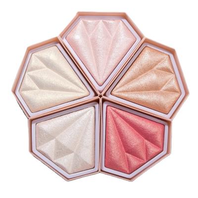 China Wholesale Private Label Sunscreen 5 Colors Pressed And Loose Highlight Bar Powder For Makeup for sale