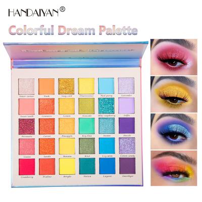 China Colorful Dreamy Eyeshadow Matte Preal Nude Eyeshadow Private Label Waterproof 30 Colors Makeup Palette for sale