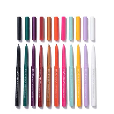 China Matte Waterproof Multi Color Eye Liner Gel Private Label White Eyeliner Pencil for sale