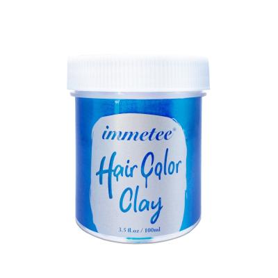 China Wholesale Organic Private Label Hair Tie Dye Color Clay Matte Hair Clay For Men and Women for sale