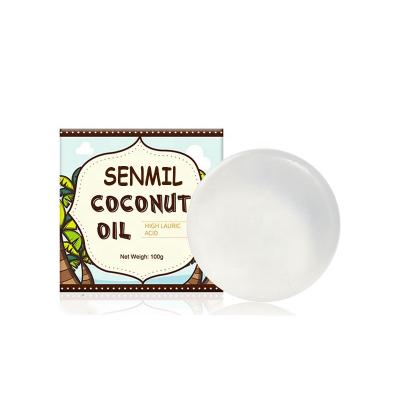 China Private Label Face Skin Base Cleansing Organic Herbal Body Whitening Brighten Coconut Soap for sale