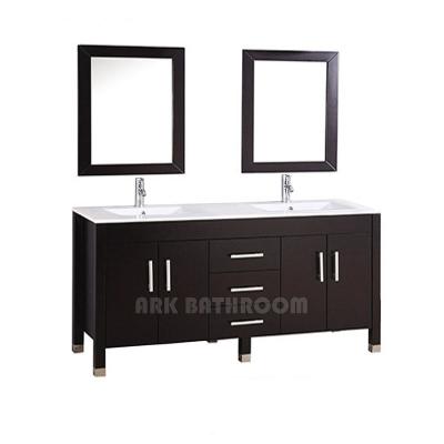 China Modern 36 Bathroom Vanity Cabinet With Marble Top Solid Wood Bathroom Vanities for sale