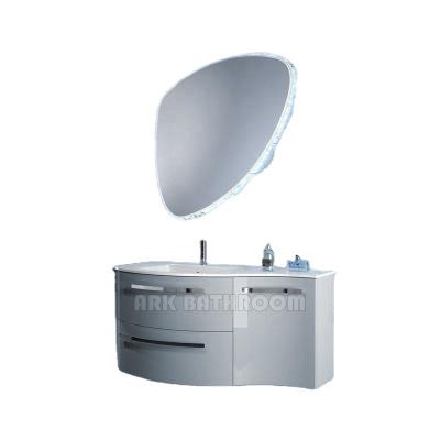 China Eco-friendly Wholesale Bathroom Vanities Modern Wash Basin Cabinet PVC Bathroom Cabinet for sale