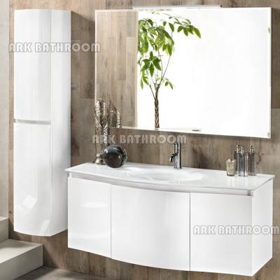 China Hangzhou Factory Modern PVC Bathroom Cabinet Bathroom Vanity Cabinets for sale