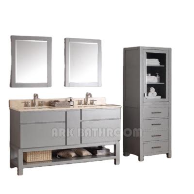 China Modern Menards Bathroom Cabinets Bath Furniture Cabinet Wash Basin Cabinet R8008 for sale